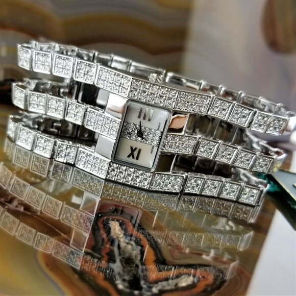 Women\'s Runway ADEE KAYE Silver Swarovski Crystal Watch main image 5